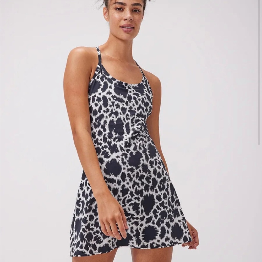 Outdoor Voices Exercise Dress in Dalmatian, Size XS